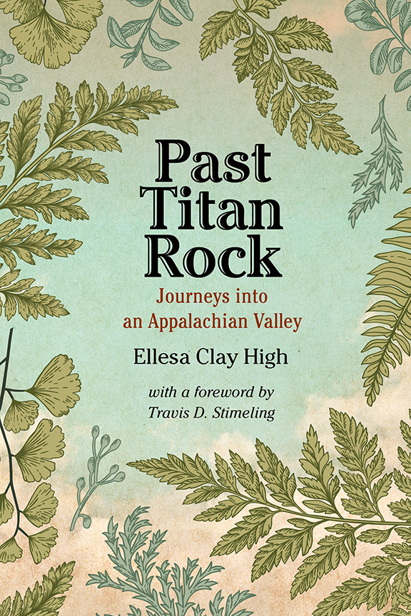 Past Titan Rock cover, illustration of leaves, clouds, sky